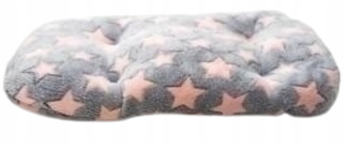 Levně Bimbay Pohovka Pelíšek pro psa Pikolo 3 75x60 cm šedá růžové hvězdičky