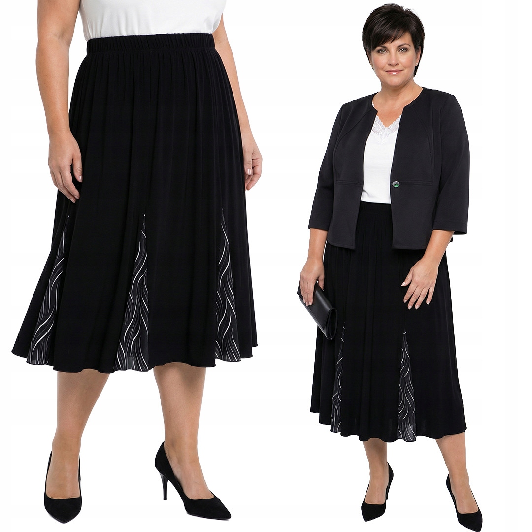 Černá sukně plus size velikost 56/58