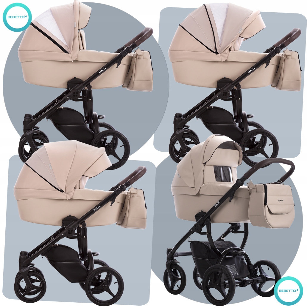 WÓZEK 3W1 BEBETTO LUCA PRO 30 CZM I CYBEX ATON 5 Model Luca PRO
