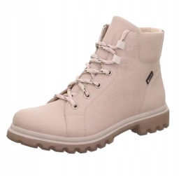 Legero Monta Gtx Béžové Dámské Šněrovací Kožené Kozačky 39 Jl