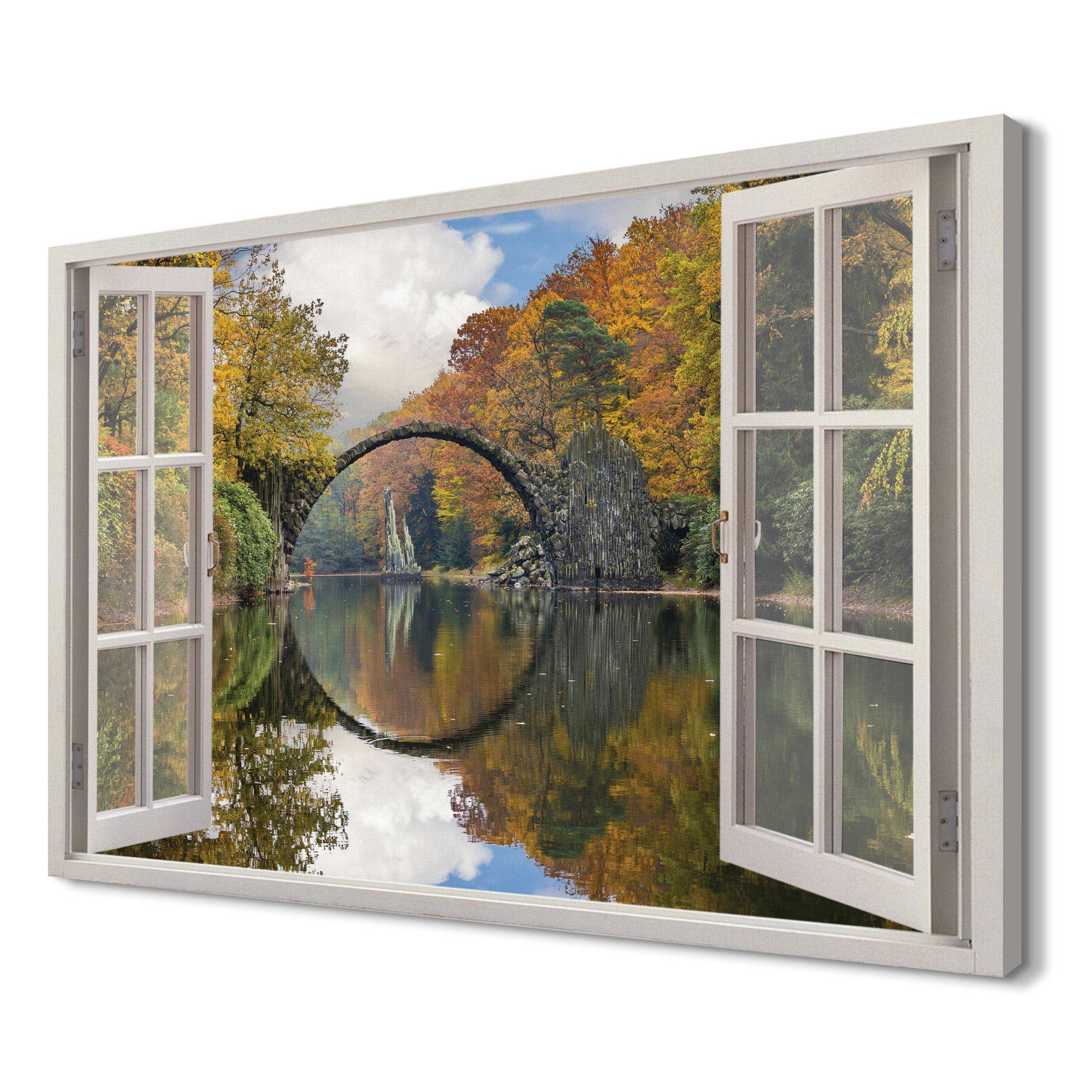 

Most Kromlau Foto na płótnie 3d 120x80 do wnętrz