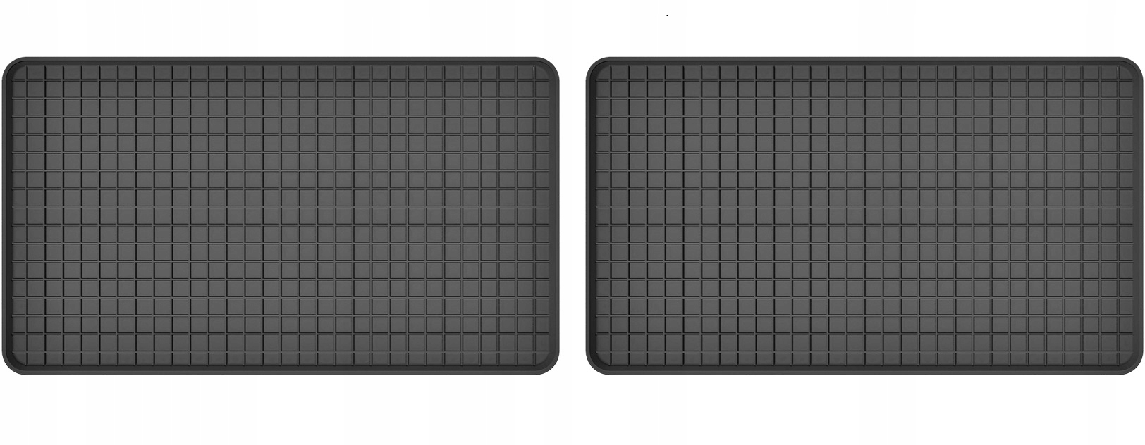 Dywaniki gumowe korytkowe na tył tylne 2 szt. do Bus Doka Dubel Kabina