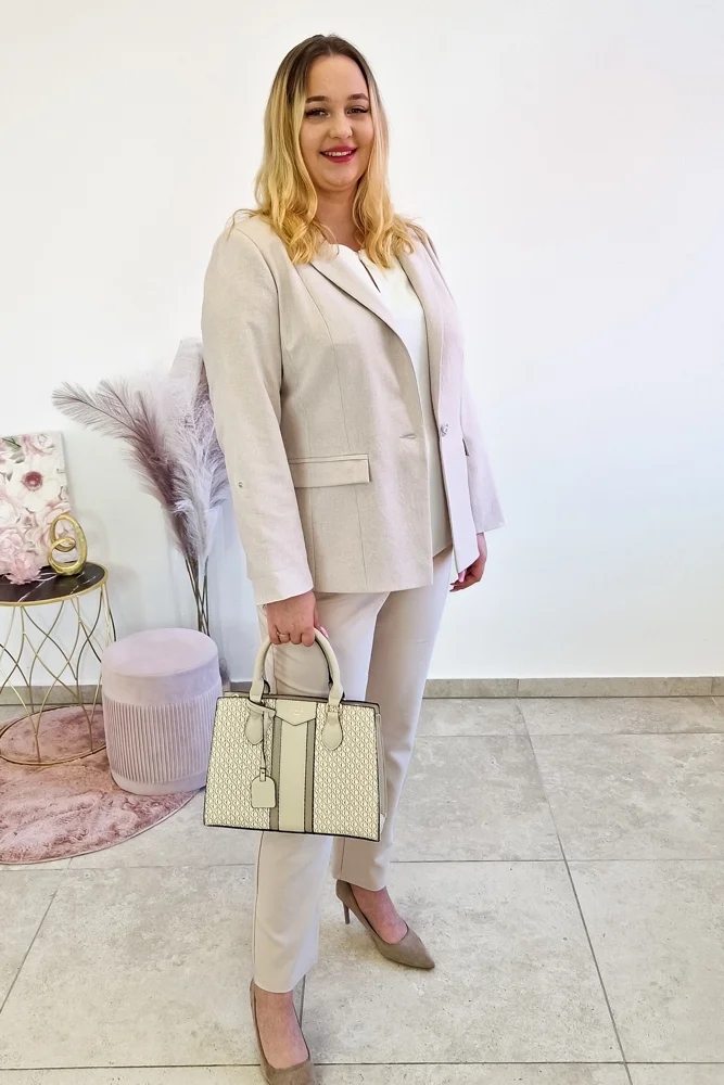 Elegantní Sako na každý den, béžové, velikost 38