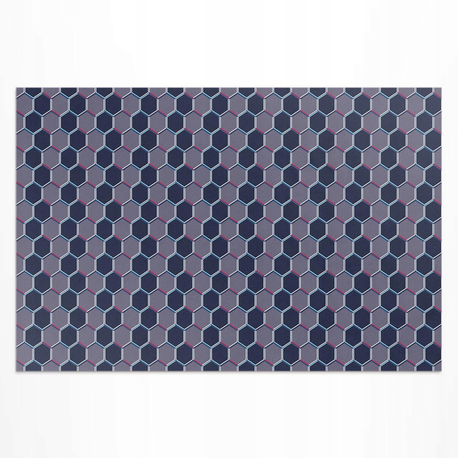 Vinylový koberec Balkónový Uv Rozmer: 120 x 80 cm Hexagony 3D jemná mozaika