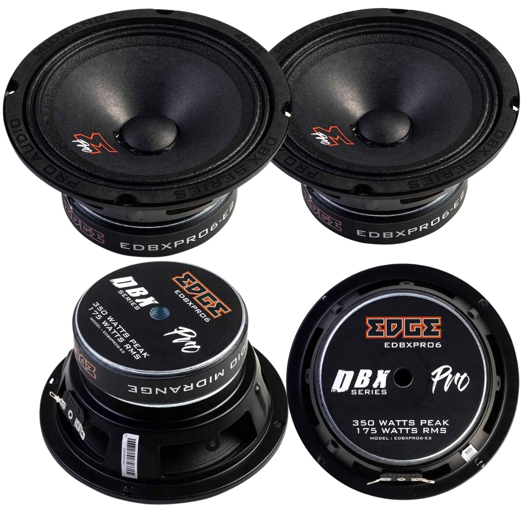 Głośniki Samochodowe Midrange Edge EDBXPRO6 165mm 350W Pro Audio