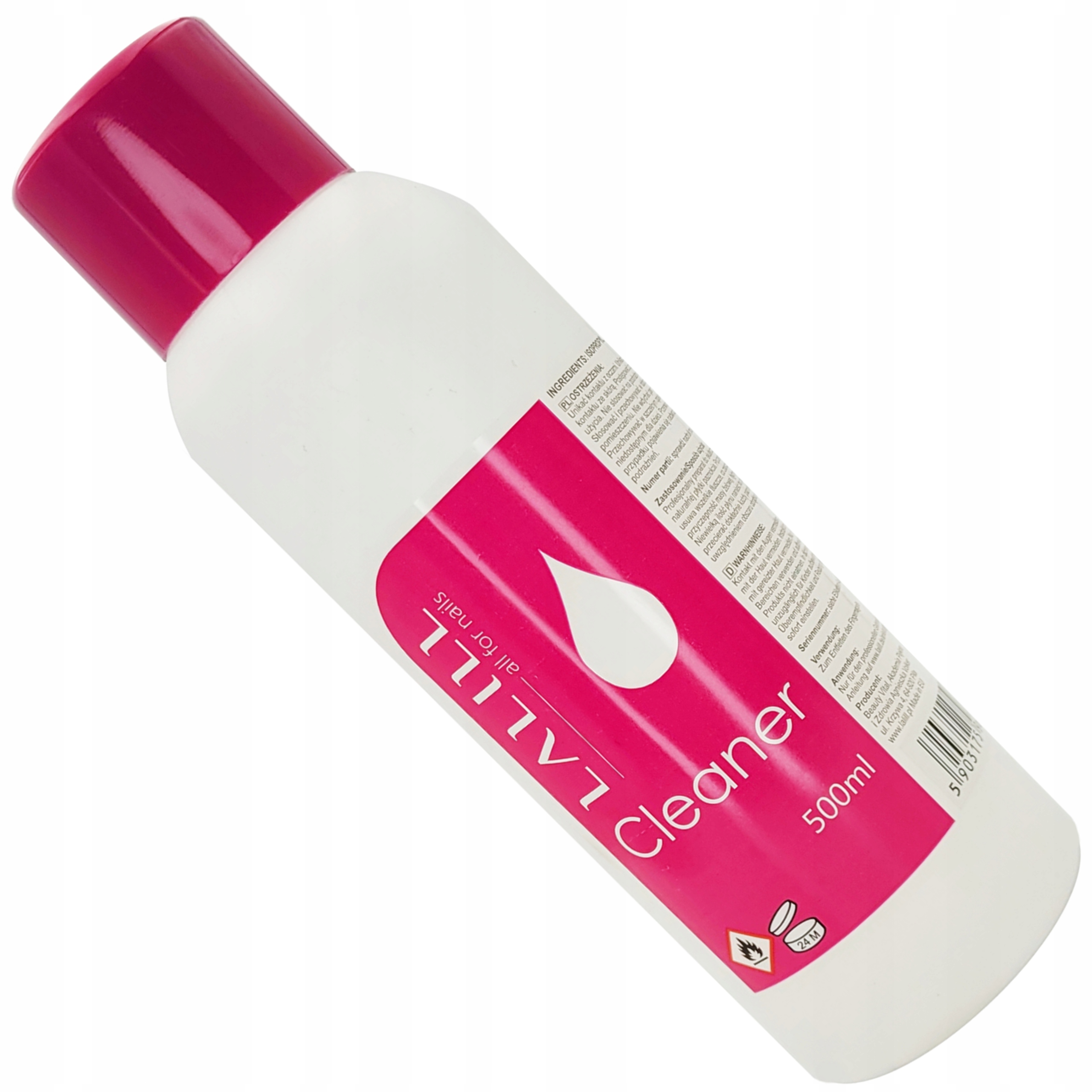 Cleaner Odtłuszczacz Hybrydowy Do Paznokci 500ml Kod producenta 5903175962072