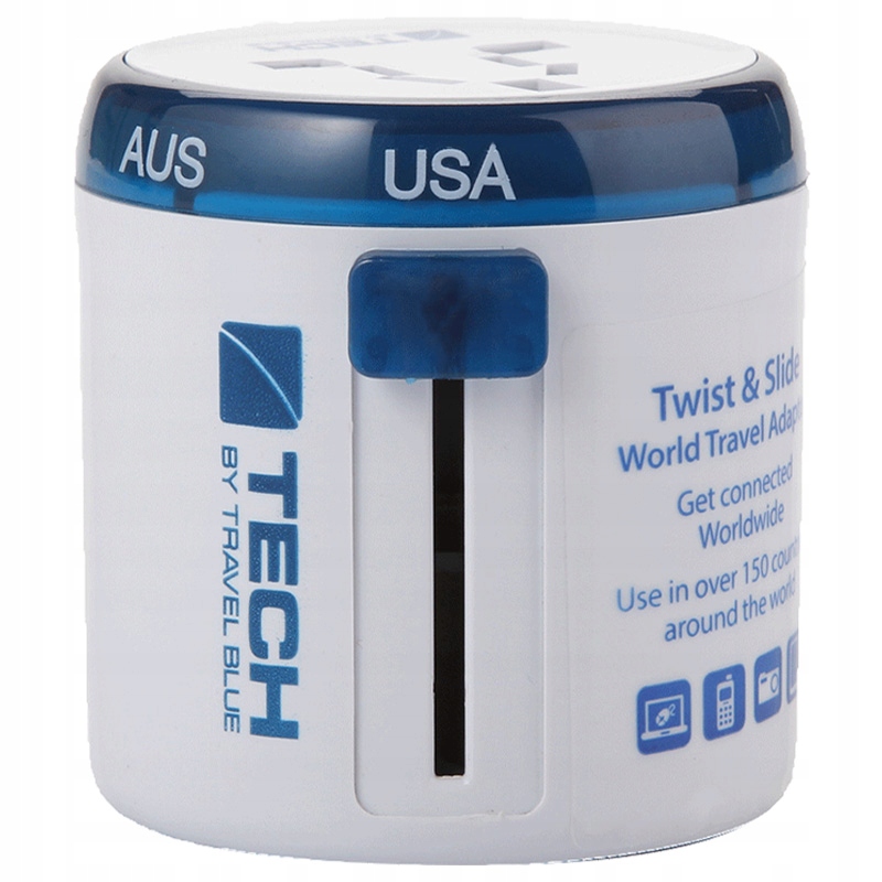 

Przejściówka 4w1 Travel Blue Uk Usa Eu AUS/Chiny