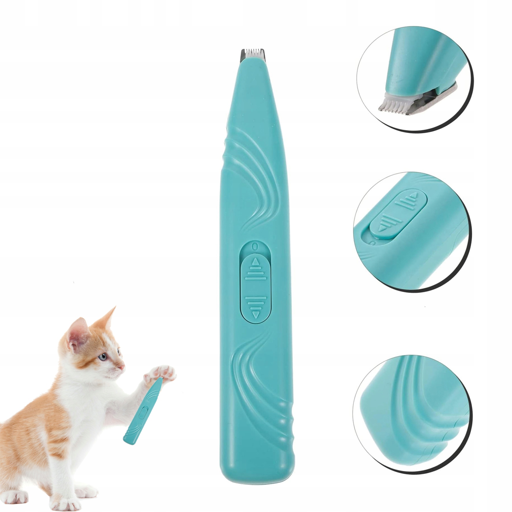 Levně Elektrický Stříhací Strojek Pro Zvířata Profesionální Bezdrátový Bezpečný Lehký