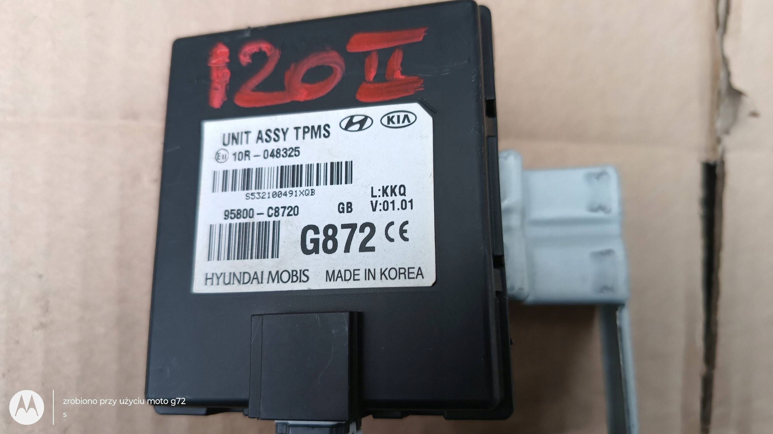 module control unit HYUNDAI i20 II 95800-C8720 2014