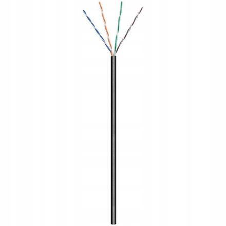 Goobay Cat 5e Kabel luzem Skrętka nieekranowana (utp) Czarny 100