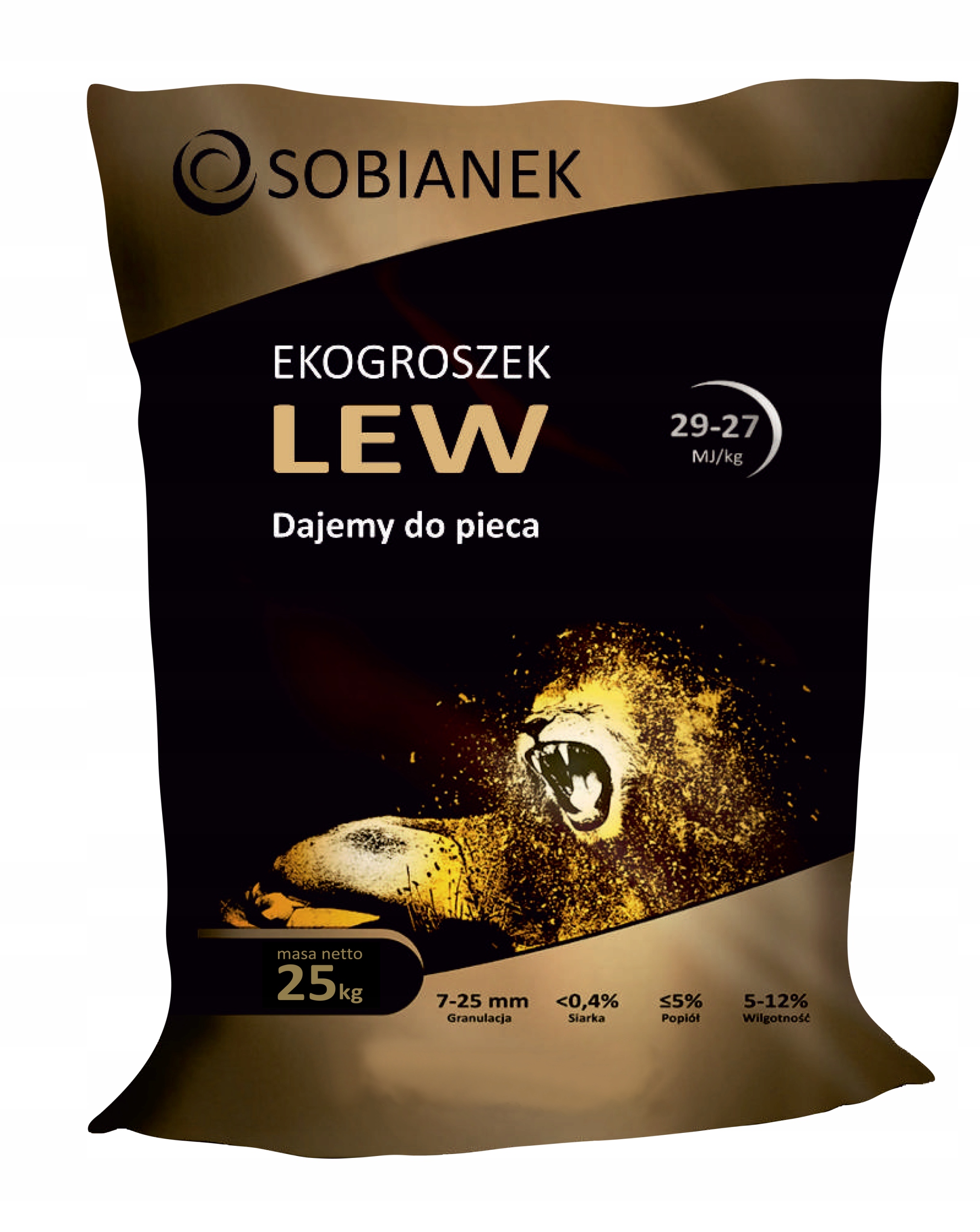 GROSZEK PREMIUM EKOGROSZEK SOBIANEK LEW 1000 KG