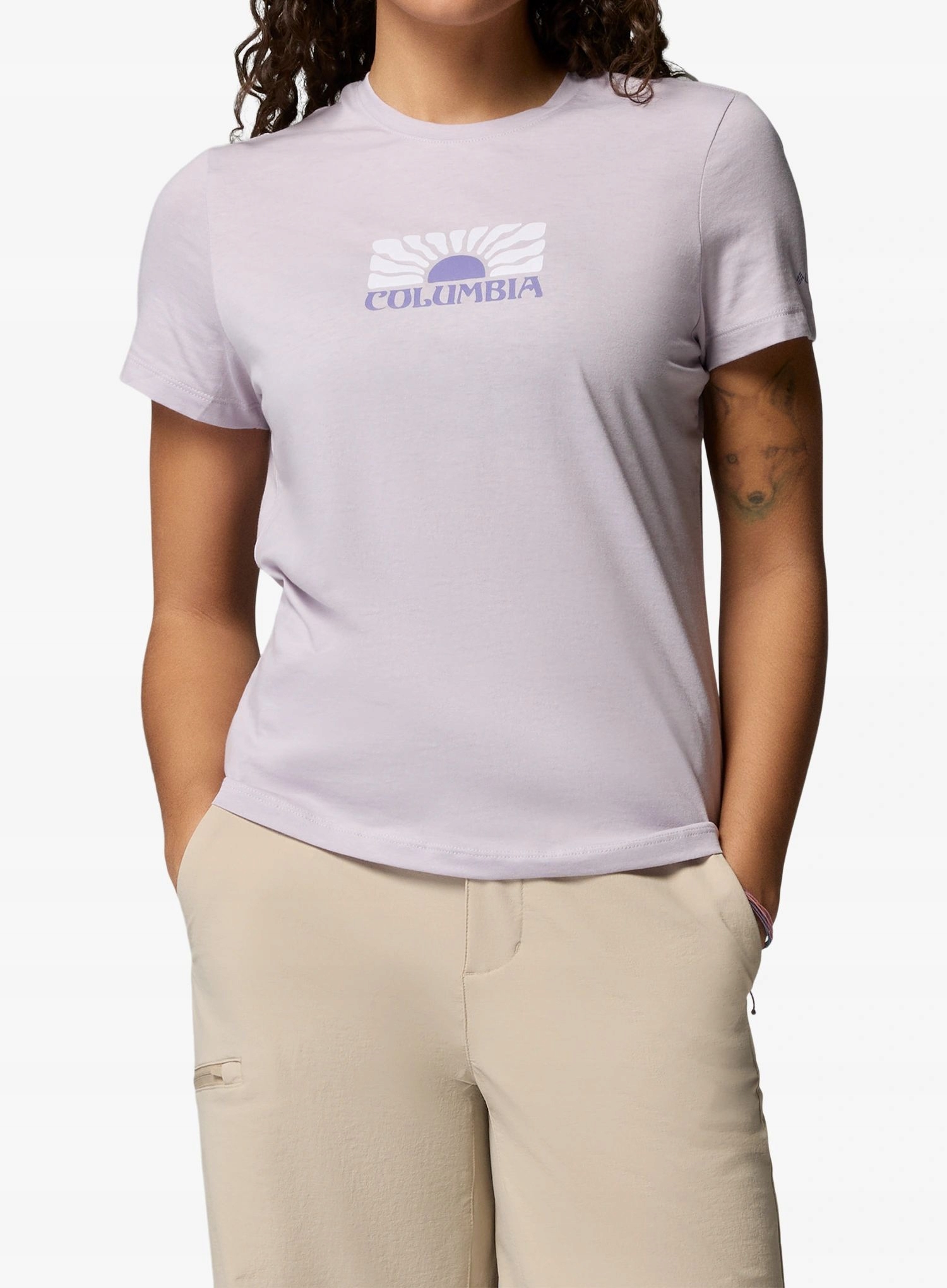 Koszulka damska Columbia Ruby Springs Graphic Fitted S/s lavender S