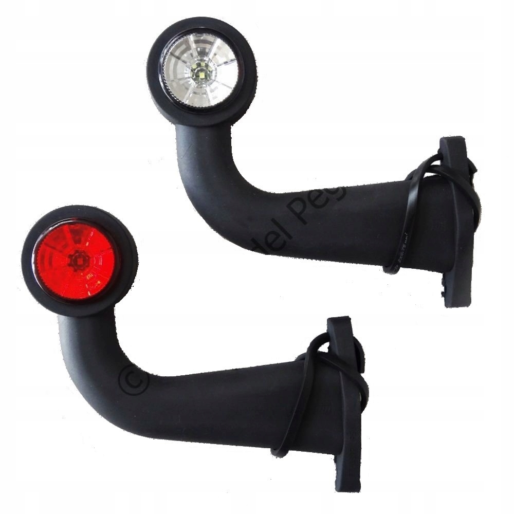 Lampa biało-czerwona obrysowa DŁUGA Lampka LED 24V