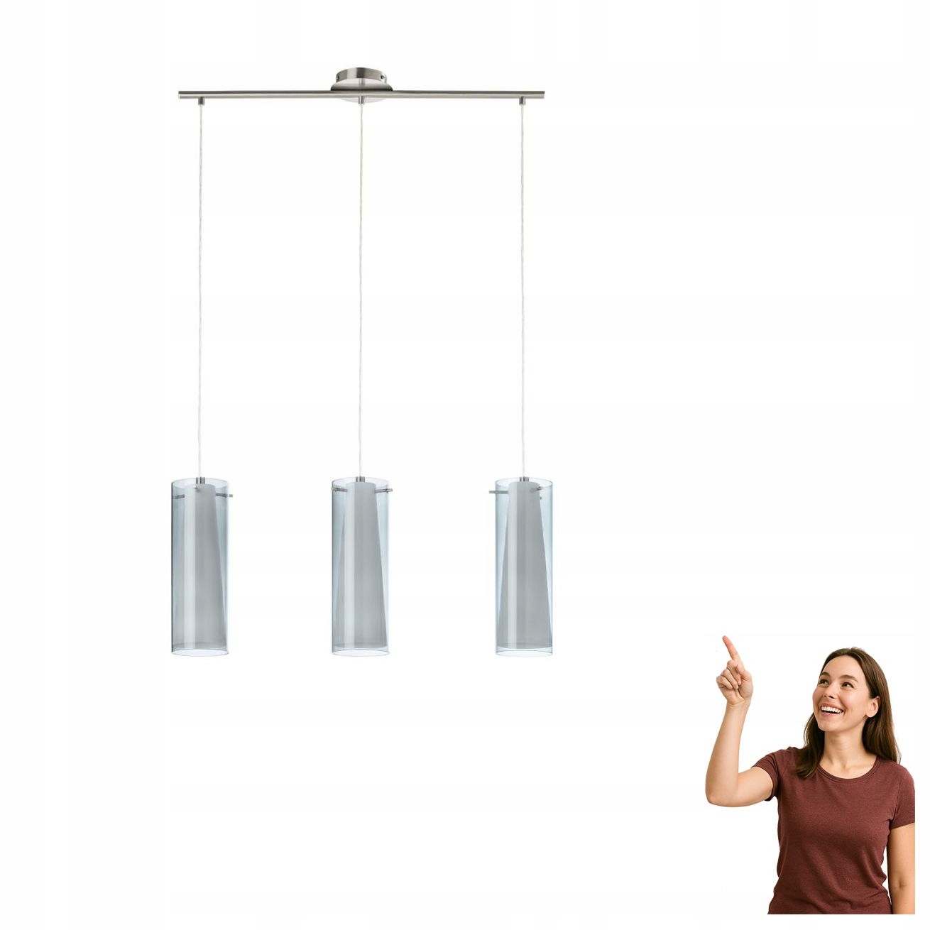 Závesná lampa Pinto Nero 90305 Eglo