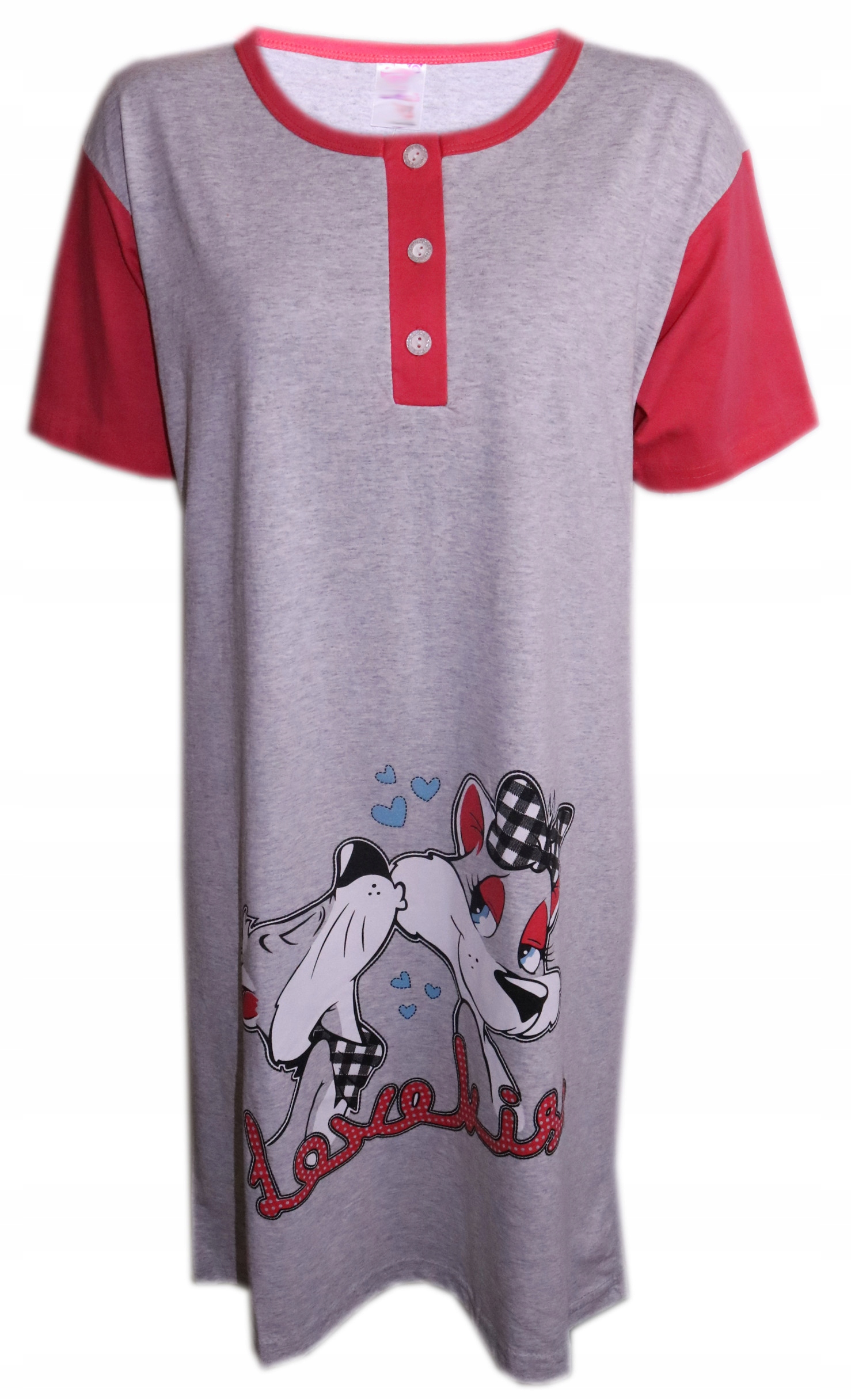 Koszula nocna damska z krótkim rękawem M