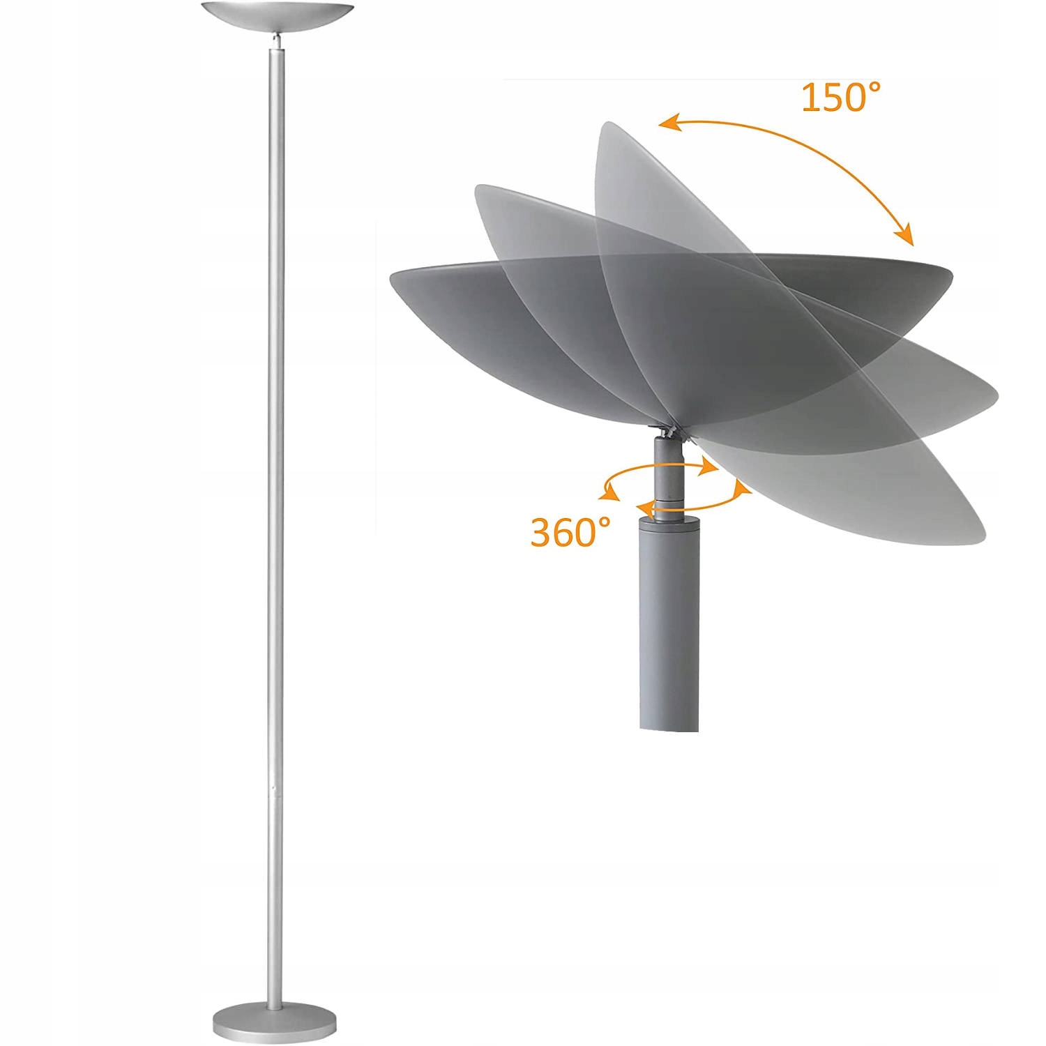 

Unilux Lampa Stojąca Podłogowa Halogenowa 180CM