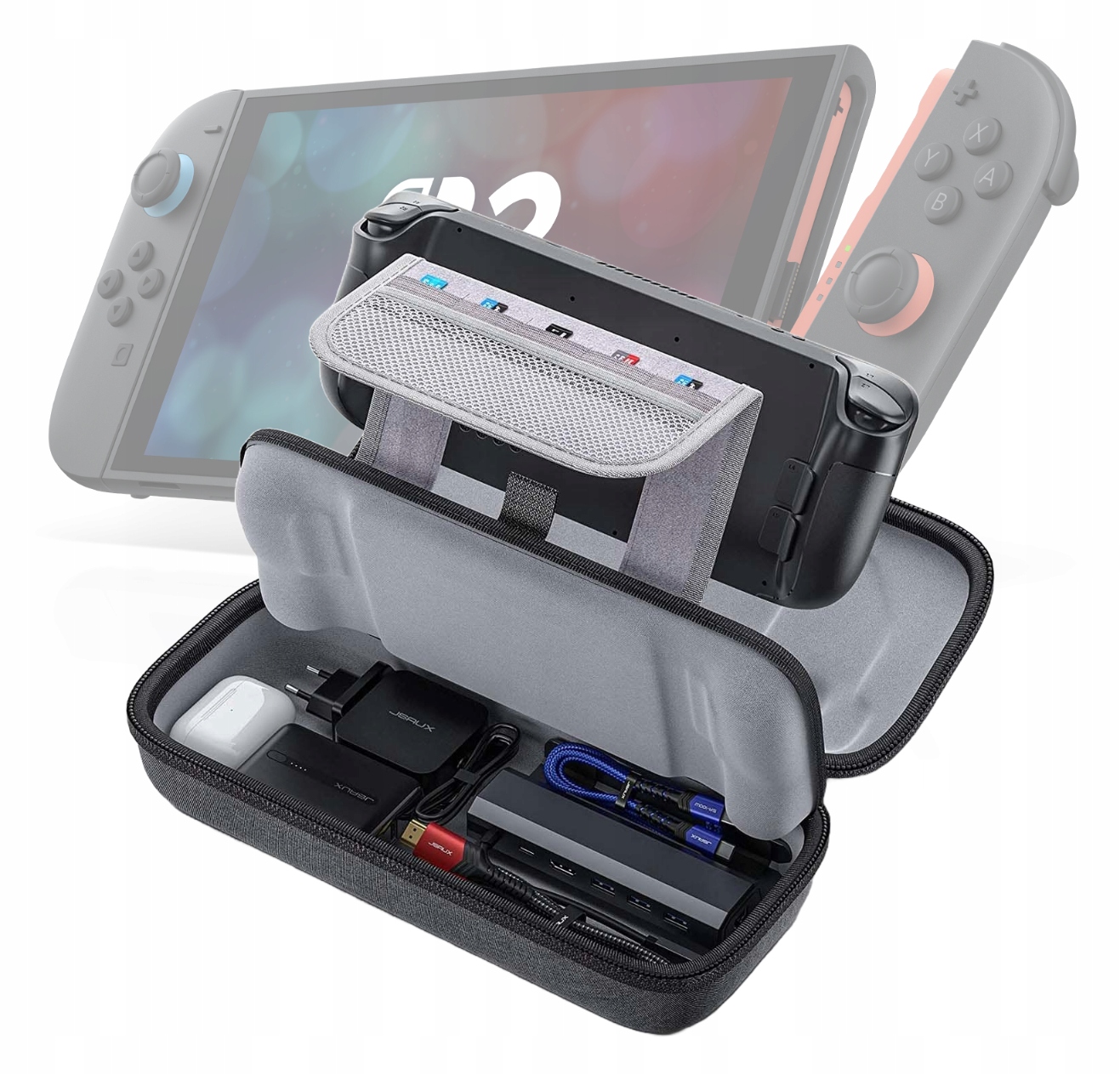 Twarde etui futerał torba obudowa JSAUX BG0106 do konsoli Nintendo Switch 2