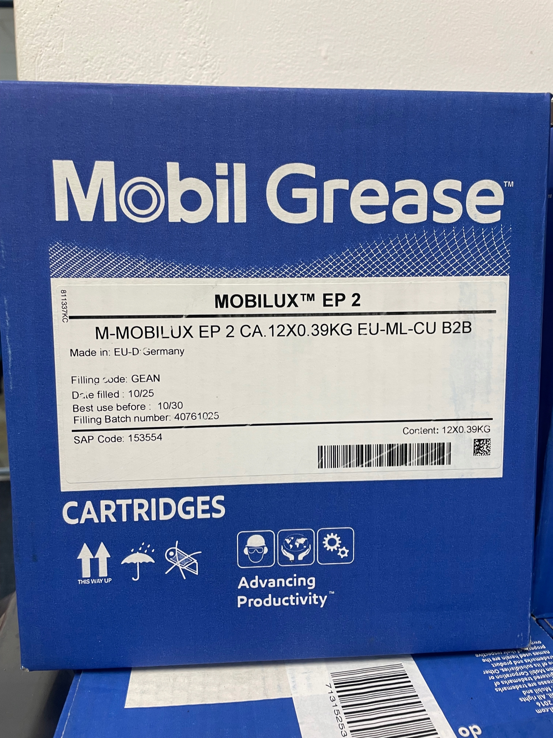 Smar Mobil Grease Mobilux EP2 12 szt. karton