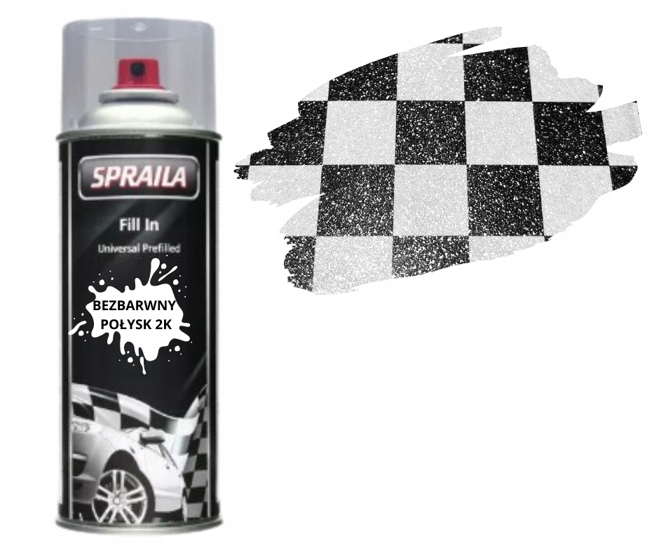 2K Bezbarwny Mat Z Utw Na Fronty Meblowe Efekt Srebrny Brokat Glamour 400ML