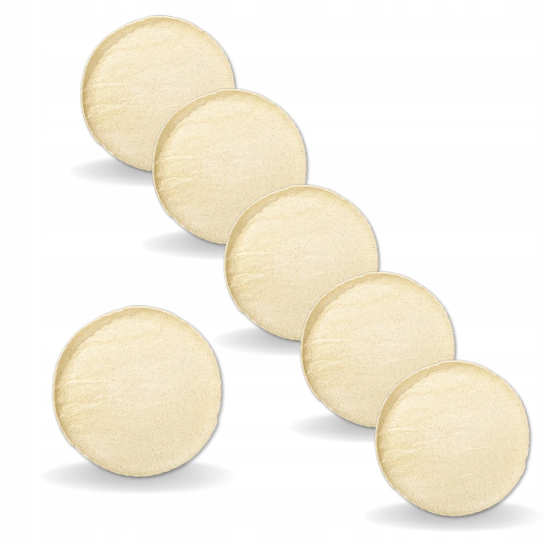 Plochý dezertný tanier Wilmax 18 cm, béžový, porcelánový s imitáciou kameňa