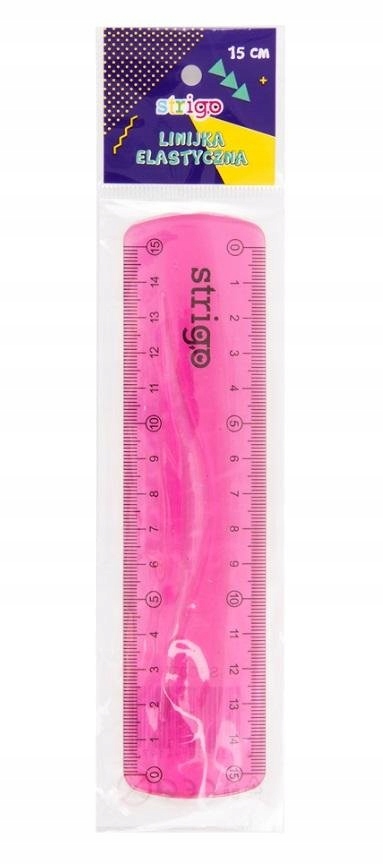 

Strigo Linijka Elastyczna 15CM Różowa