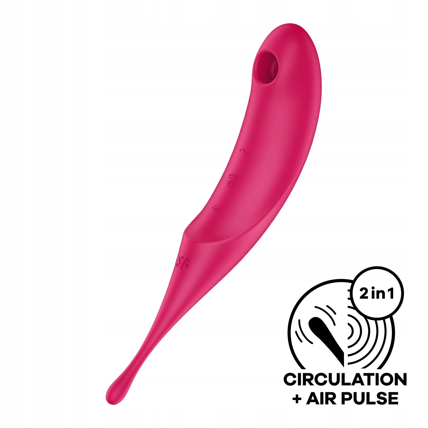 SATISFYER Twirling Pro Wibrator Klitoris 11 Fale 12 Programów Czerwony — miniatura 2