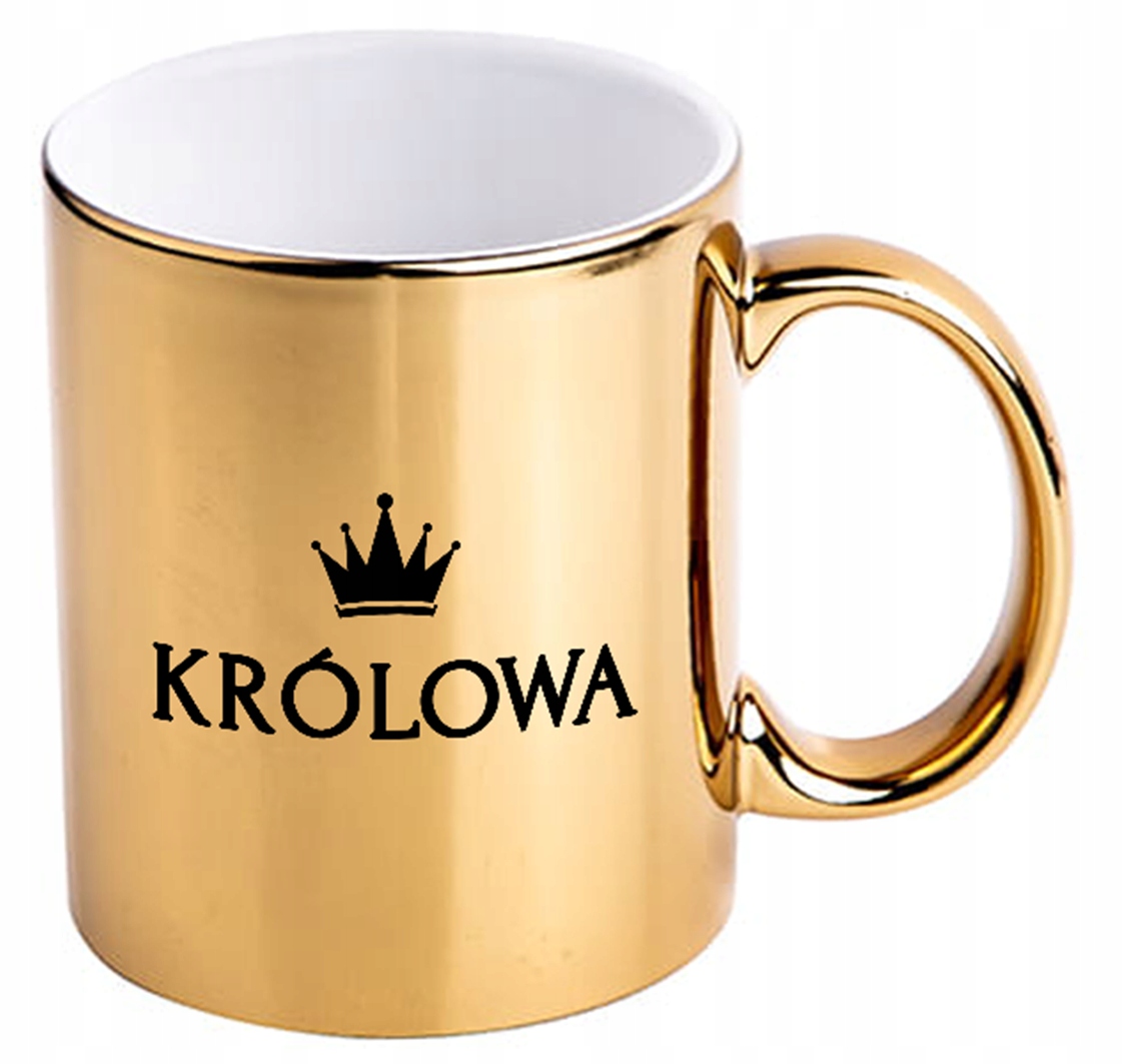 

Kubek Złoty Królowa ceramika 300 ml