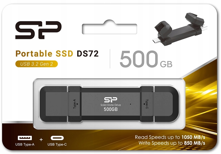 SSD Silicon Power DS72 500GB USB 3.2 Stan opakowania oryginalne