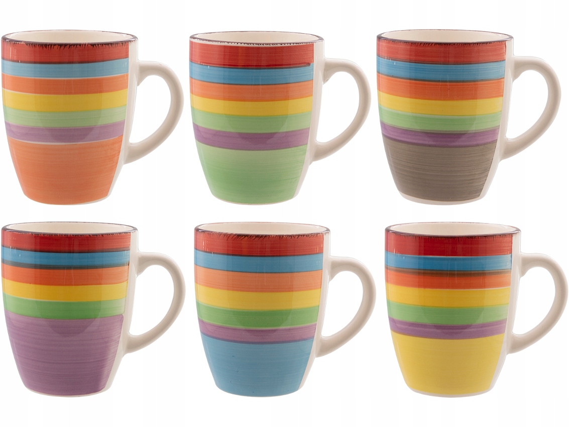

Linia Mexico Kubki ceramiczne 300 ml - 6 sztuk