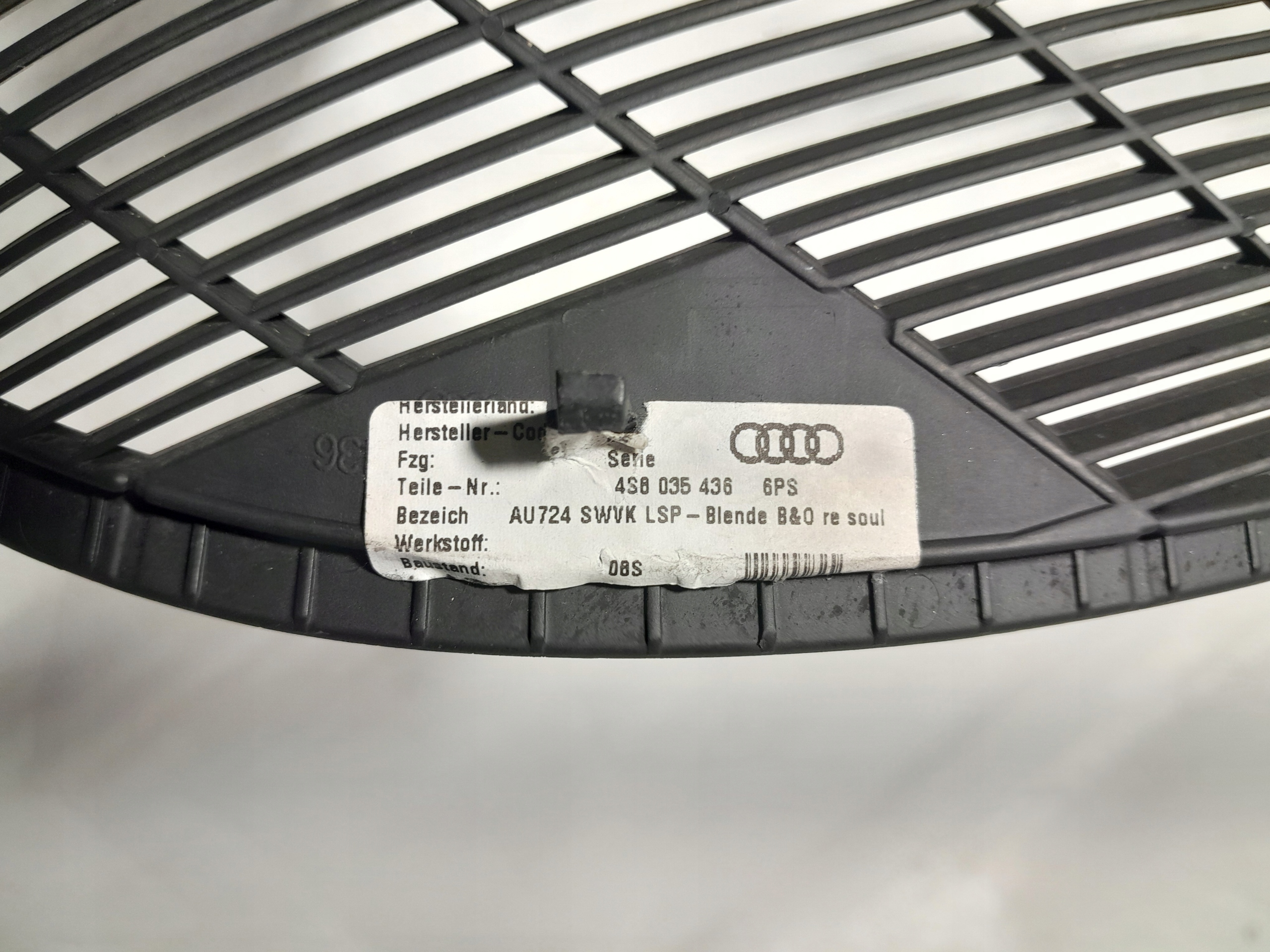 AUDI R8 krytka repráku 4S8035436