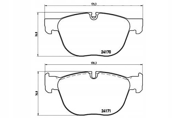 Brzdové Destičky Brembo 34116778403 34114074370 34