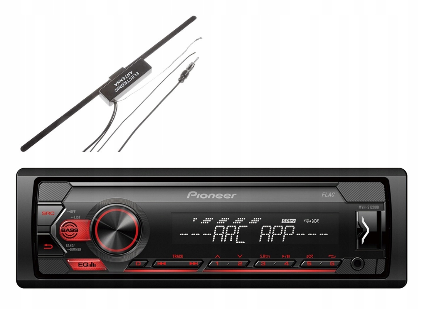 Pioneer MVH-S100UB Autorádio Aux MP3 Usb Flac Usb Mosfet Anténa
