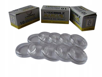 

Kapsle Na Monety 10 sztuk 21 mm
