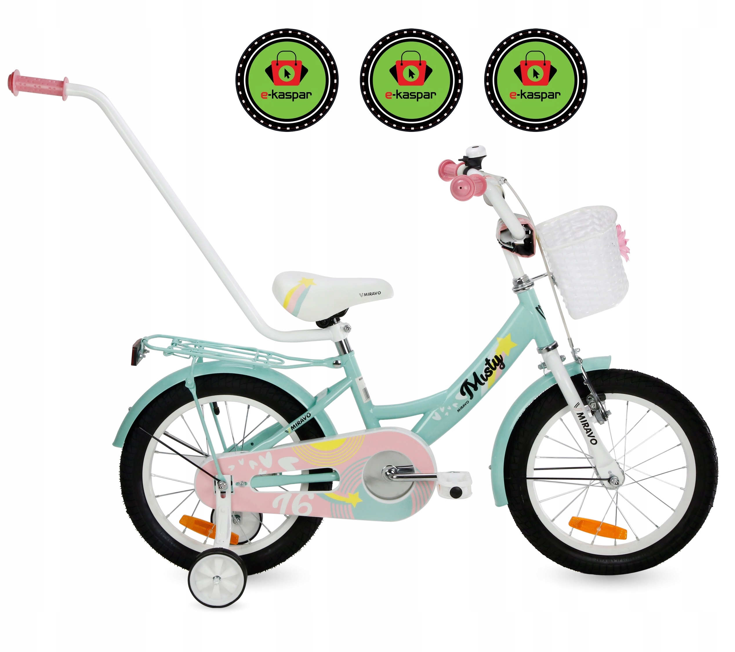 Dětské Kolo 16 Palců Kolo Pro Dívky Košík Vodítko Dárek