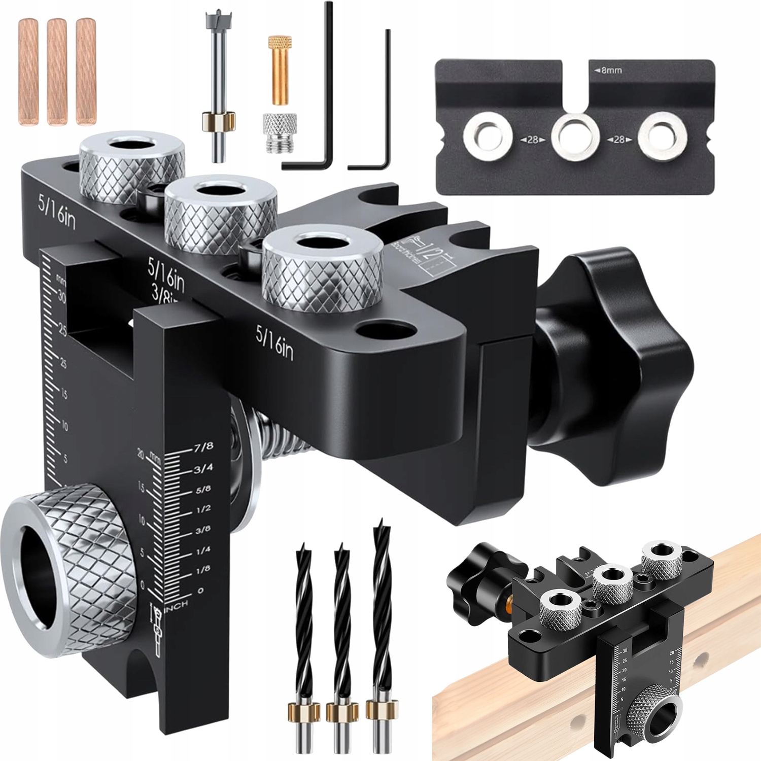 Nástroj pro kolíkové spoje Kolíkovačka Šablona 8/10/15 mm