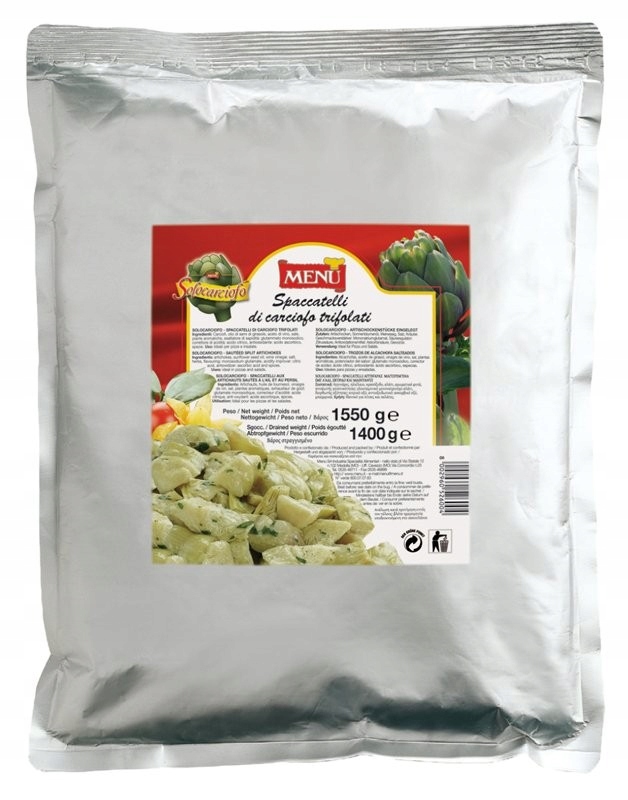 Levně Artyčoky krájené v slunečnicovém oleji 1.7 kg Menu' bez lepku