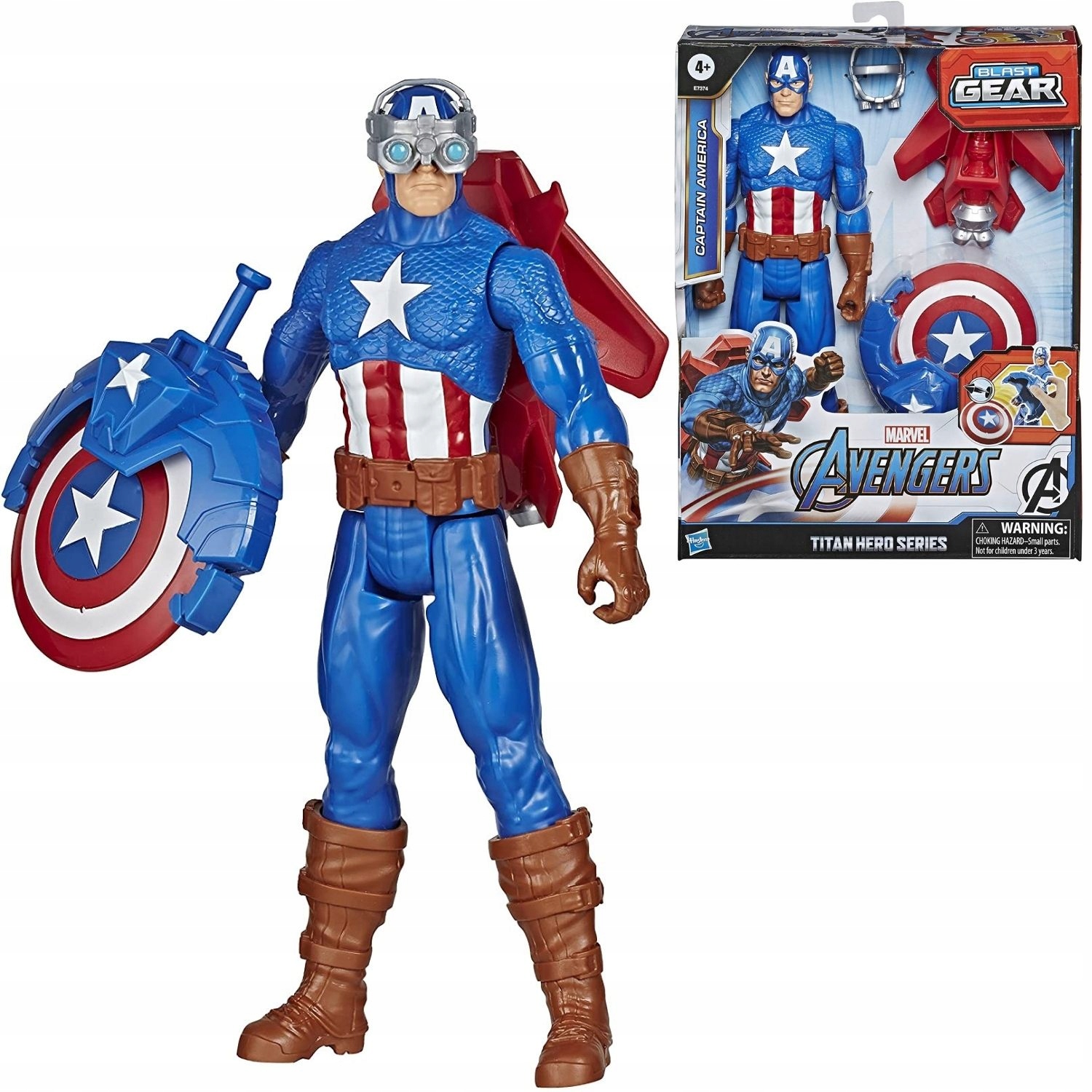 

Hasbro Kapitan Ameryka Wyrzutnia Blast Gear E7374