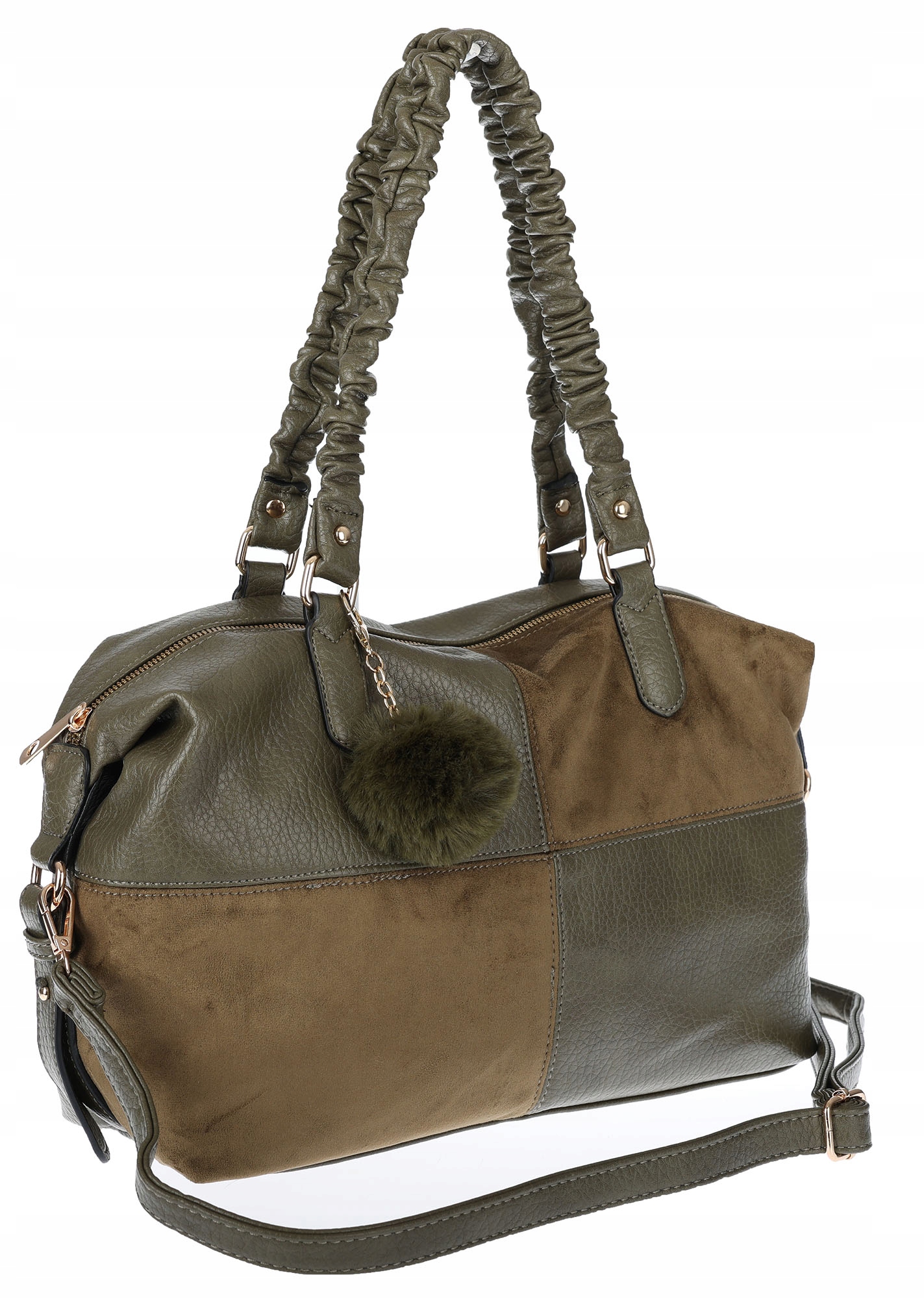 Dámská shopper kabelka A4 elegantní velká taška do práce HJ1255 Zelená