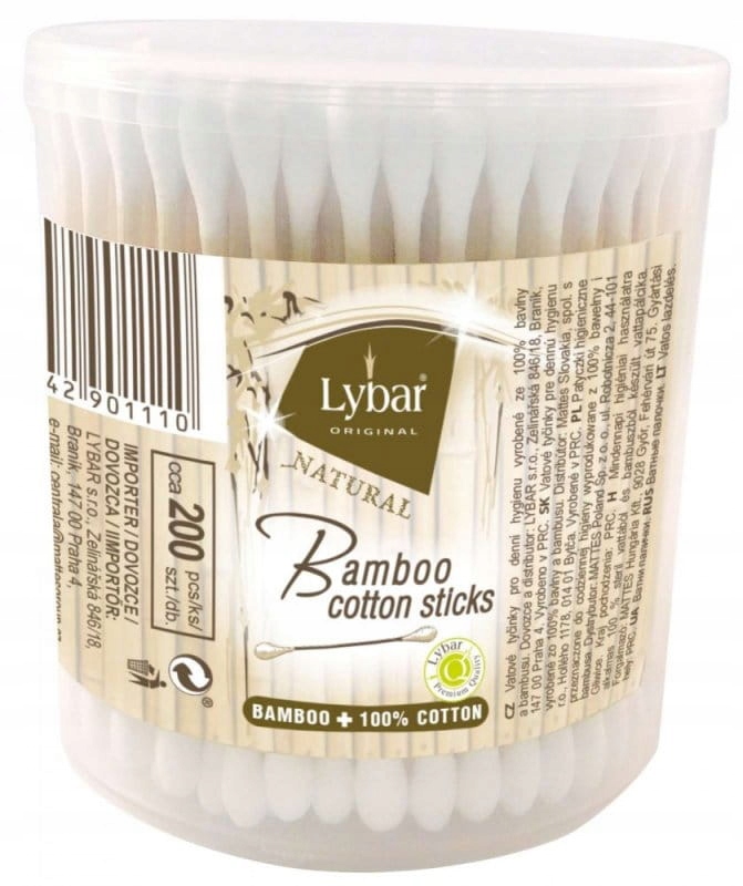 

Lybar Patyczki Bambusowe Pudełko Okrągłe 200SZT