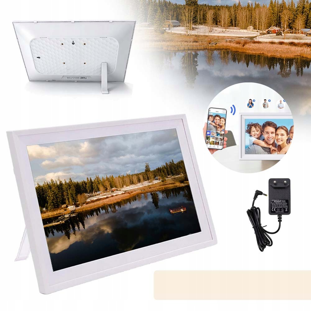 Rámeček Na Fotografie Fotorámeček 15,6 Palců Ips Dotykový Displej Wi-fi 32GB
