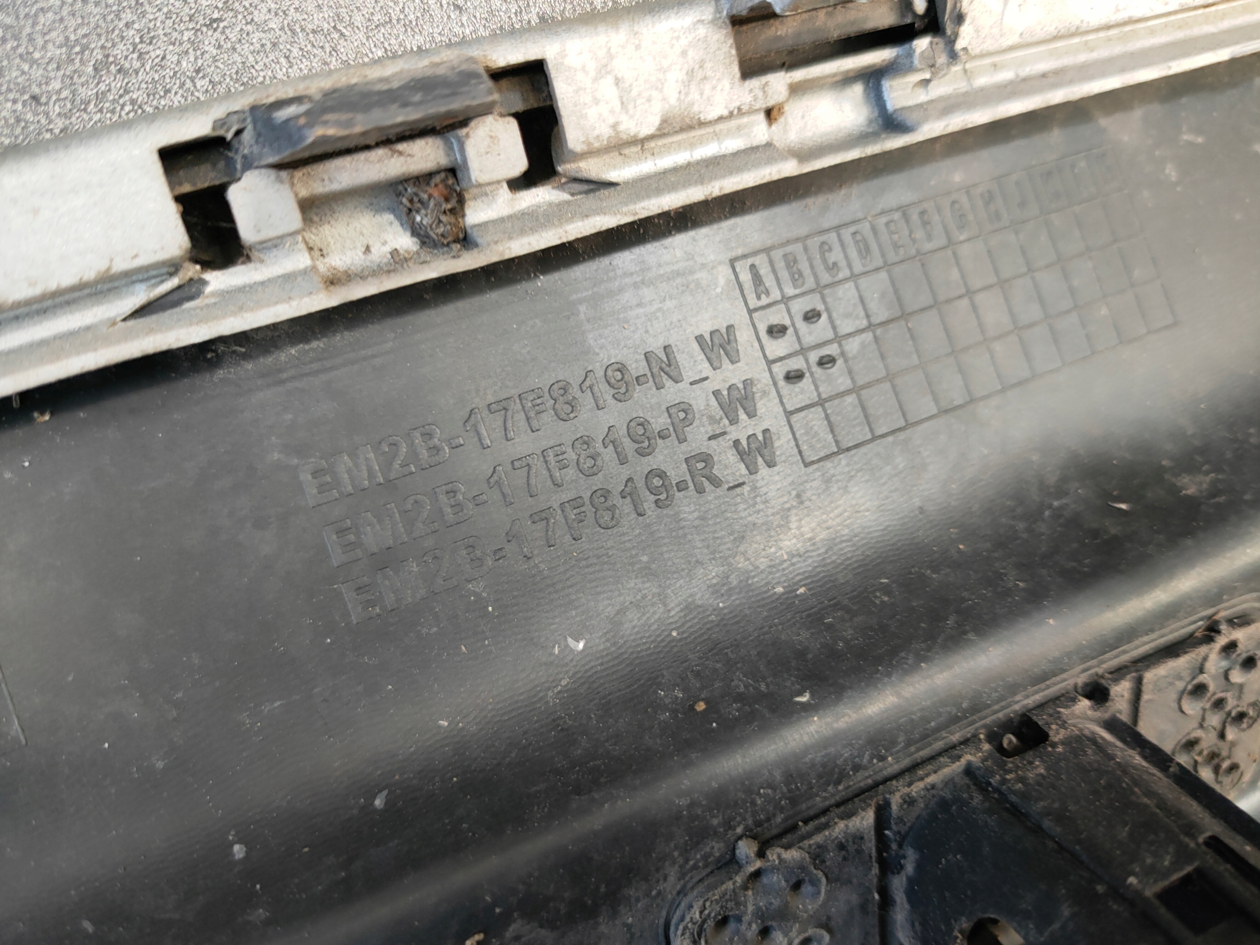 FORD S-MAX MK2 II 14-19 bumper rear below PDC EM2B-17F819-NW OE