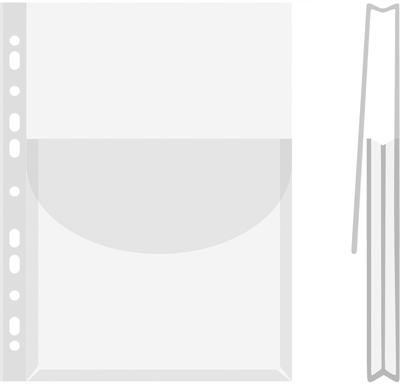 KOSZULKA NA KATALOGI A4 170ΜM DONAU Z KLAPKĄ