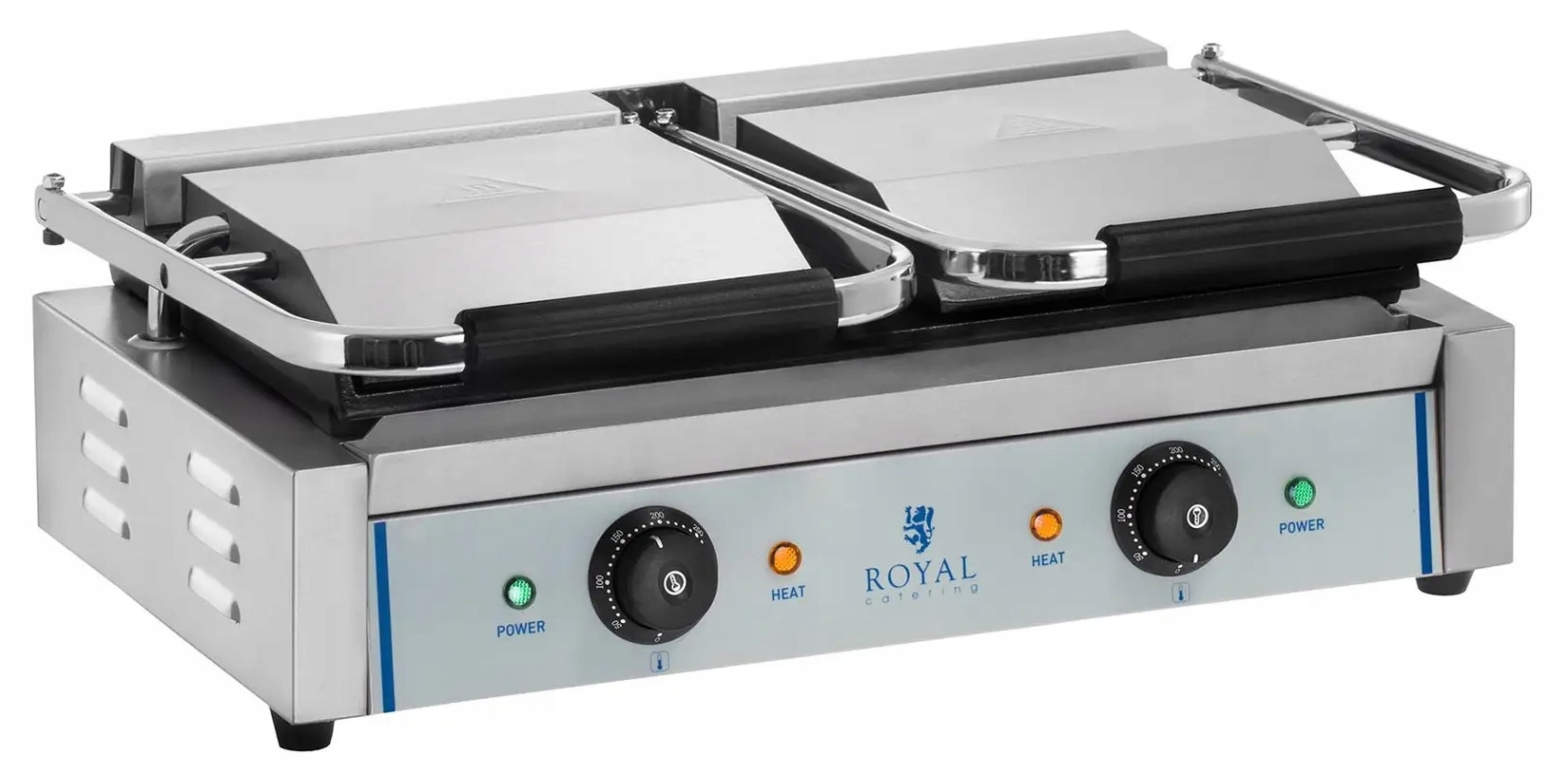 Grill kontaktowy podwójny 3600W gładki Royal Catering RCKG-3600-F 10010335