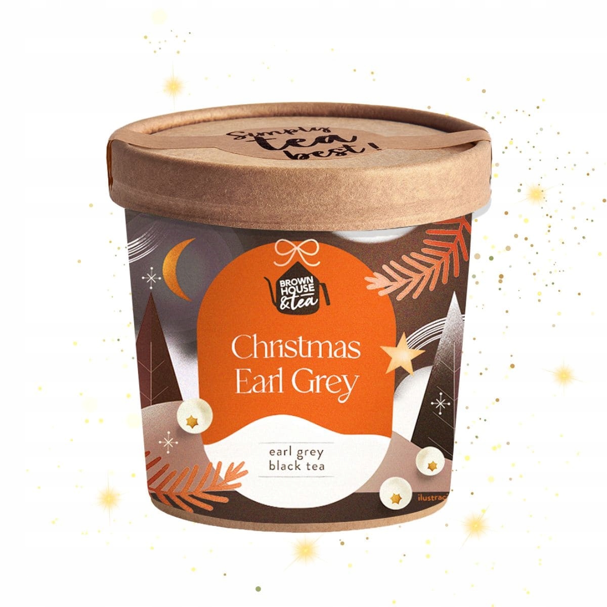 Brown House & Tea Christmas Earl Gre čaj earl grey vánoční 40g