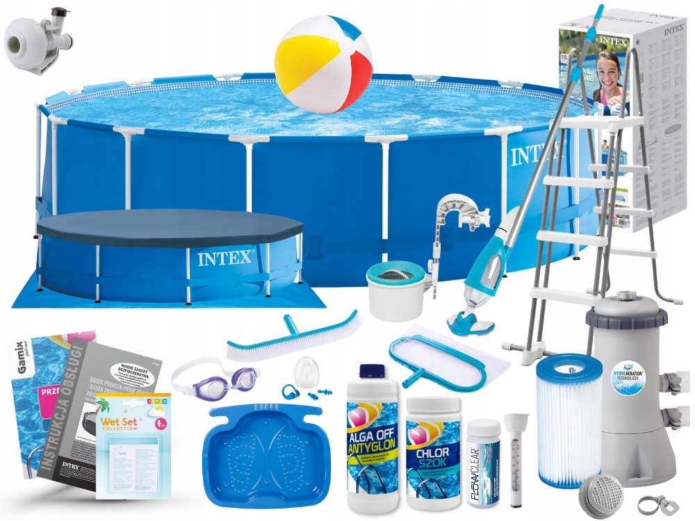 

Basen Ogrodowy Intex Stelażowy 457x122 28242 21W1