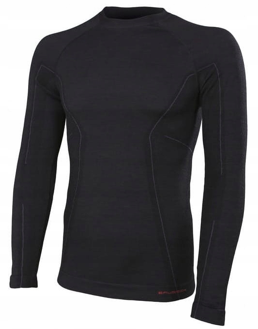 Brubeck Active Wool Ls Men Black Koszula Termoaktywna Męska M