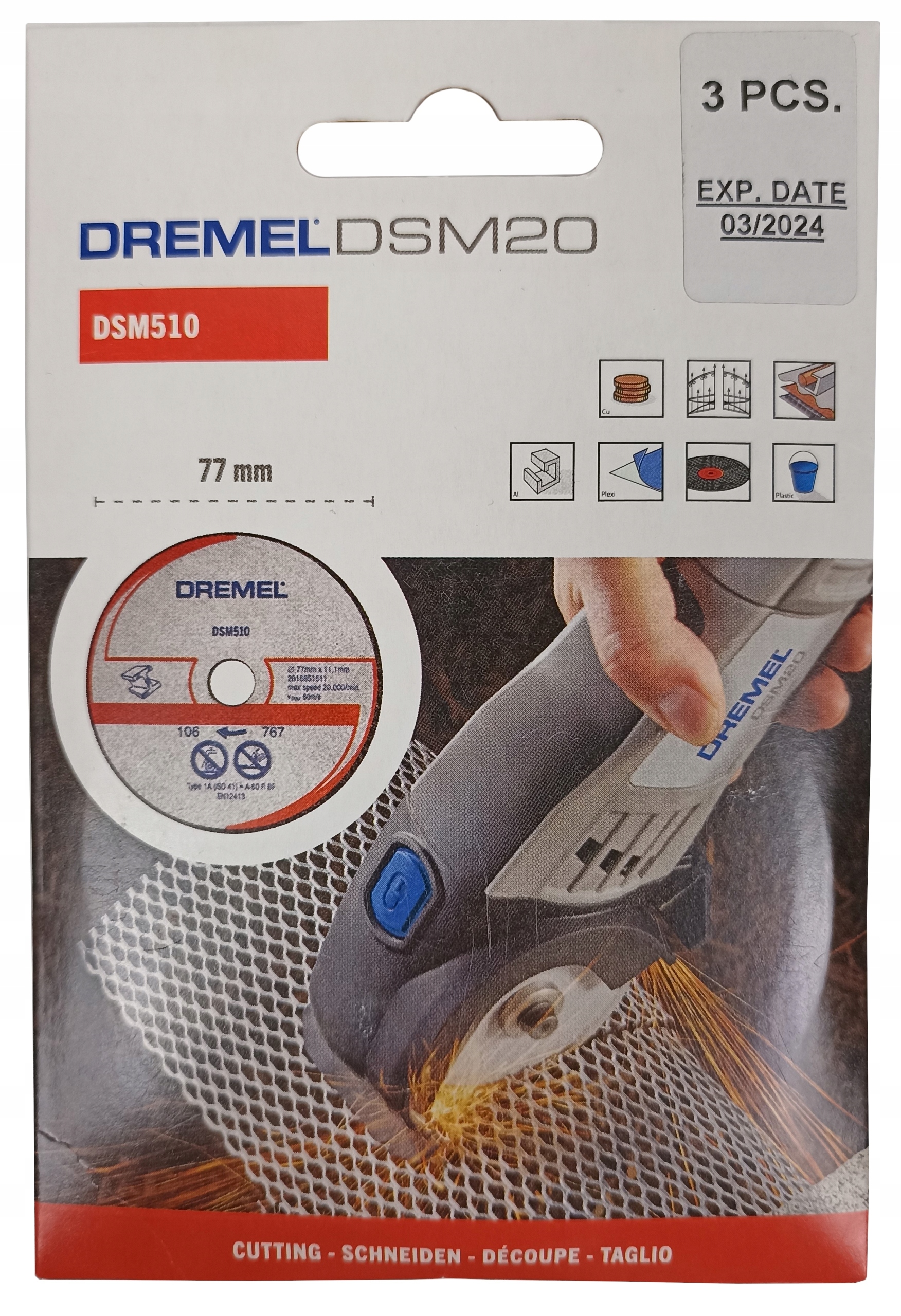 

Dremel DSM510 Tarcza tnąca do metalu i plastiku