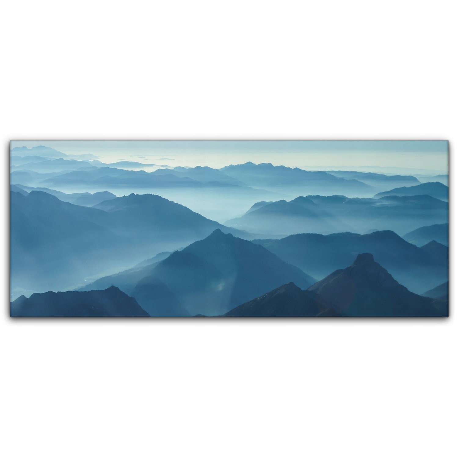 

Fotoobraz na płótnie 125x50 Mgłą Podgórze Natura