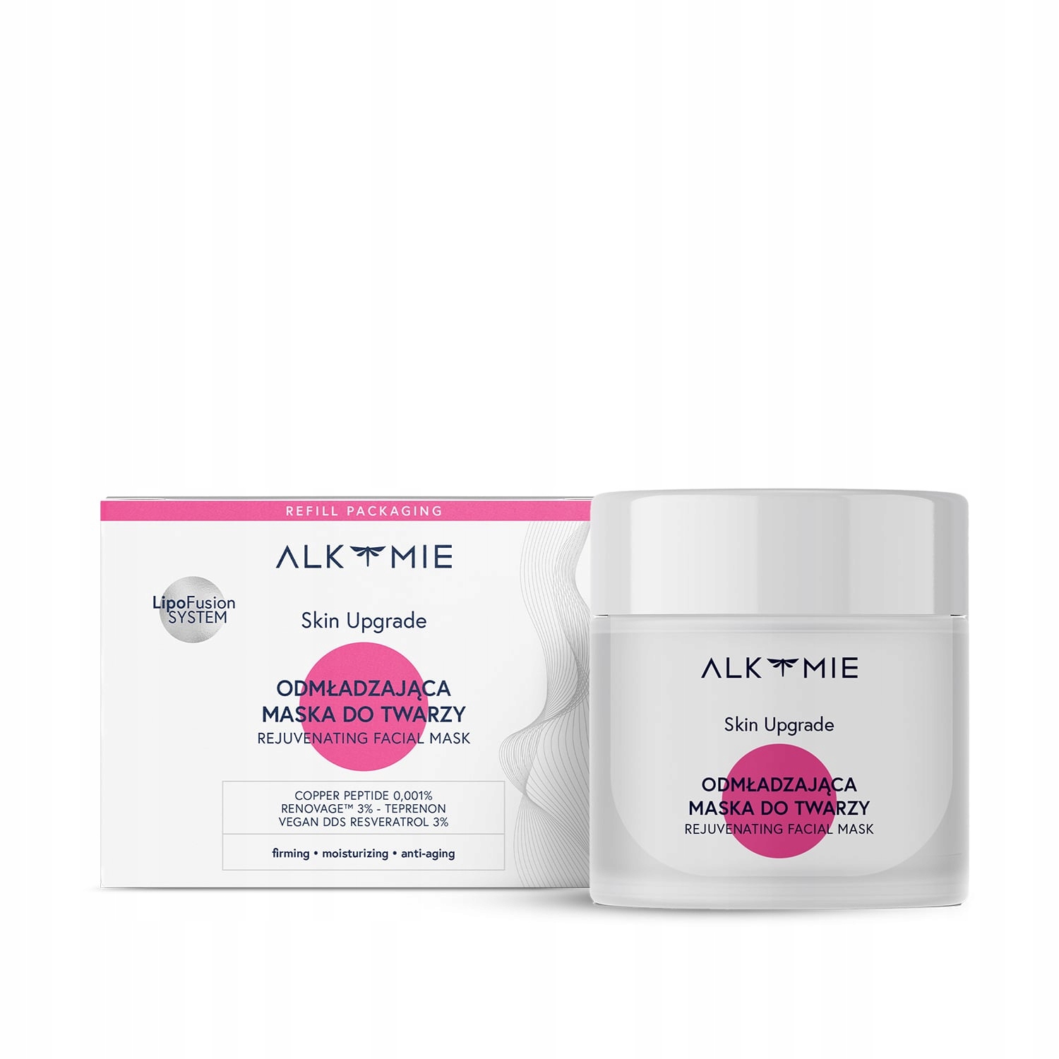 Omlazující maska na vyhlazení vrásek Alkmie Skin Upgrade 50 ml