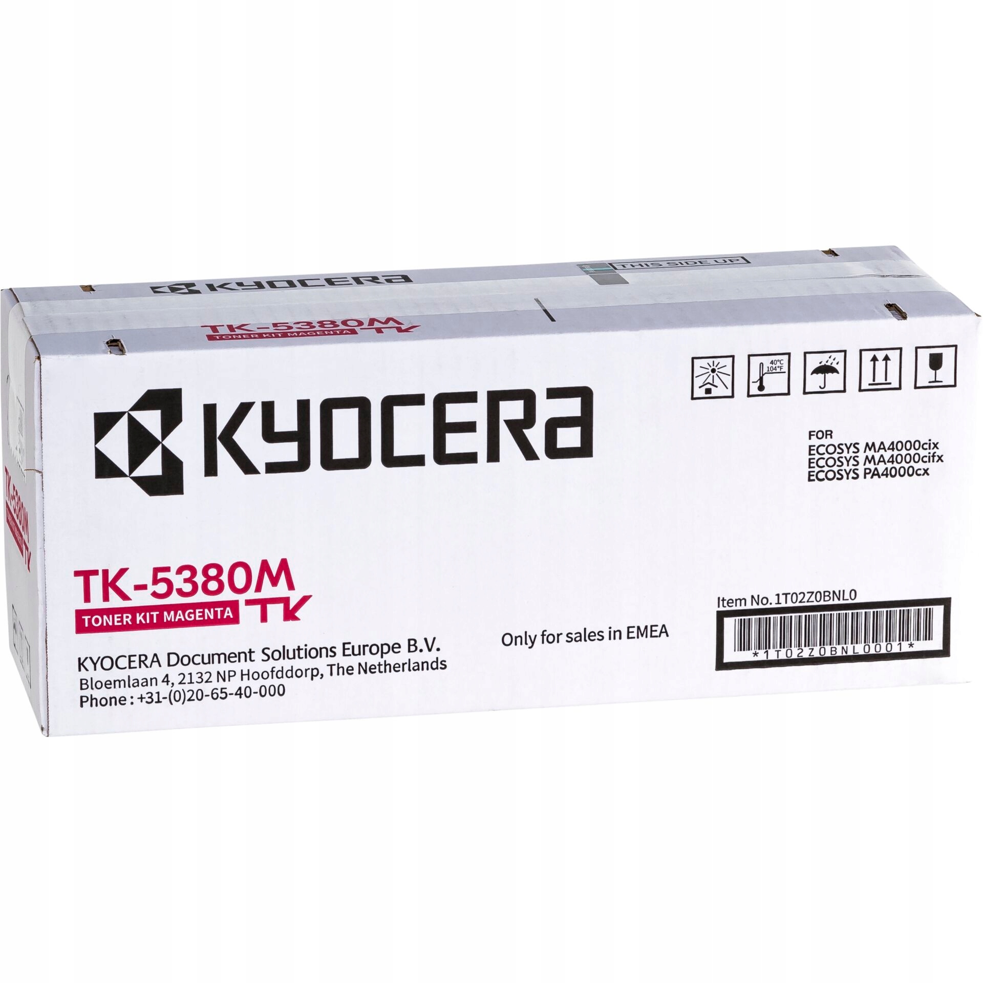 Kyocera toner TK-5380M magenta na 10 000 A4 (při 5% pokrytí), pro PA4000cx,